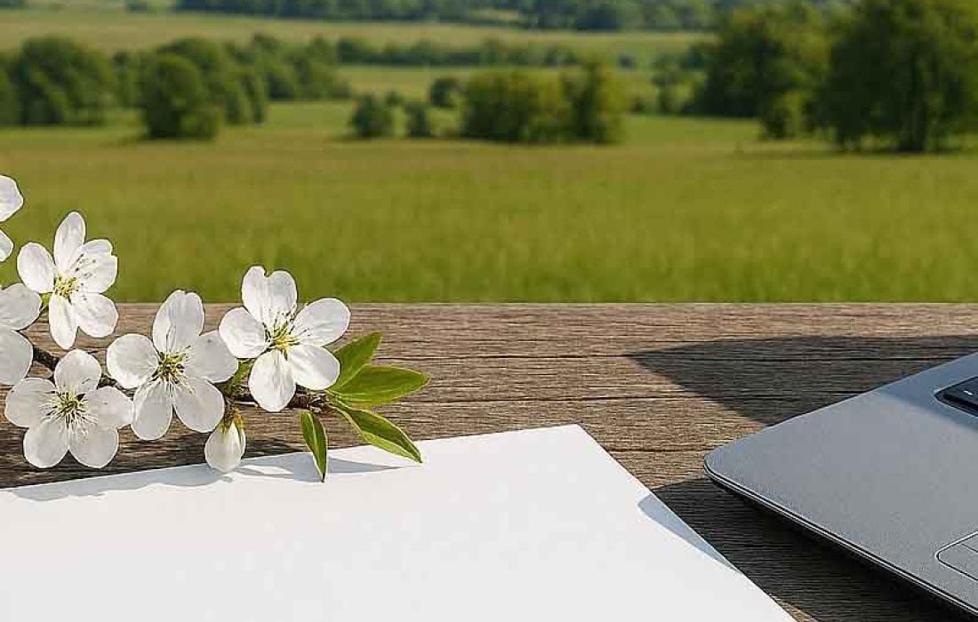 vihreä tausta ja kukka